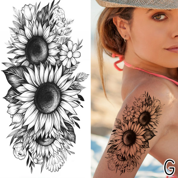 フラワー タトゥーシール