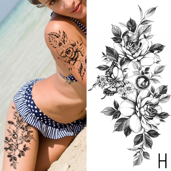 フラワー タトゥーシール