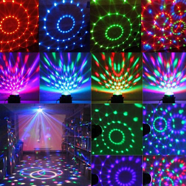 スピーカー内蔵電球型LEDミラーボール