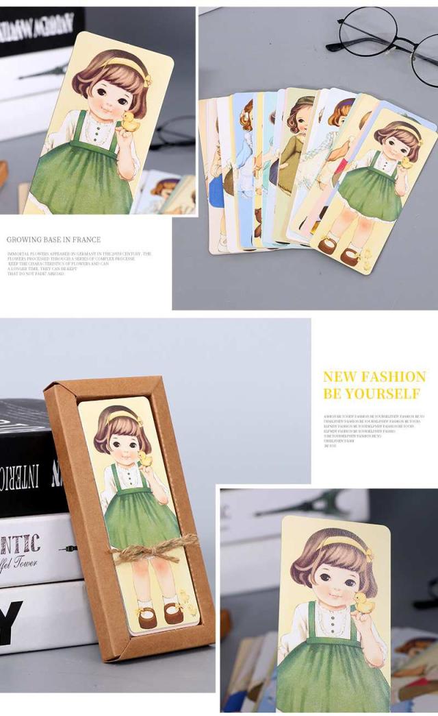 クラシック 女の子 メッセージカード