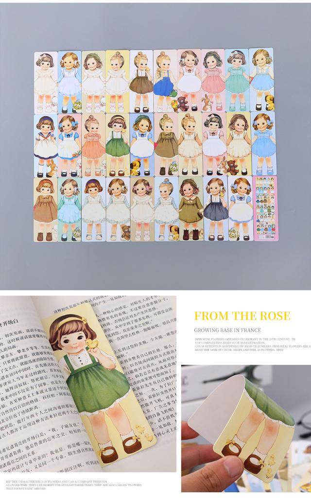 クラシック 女の子 メッセージカード