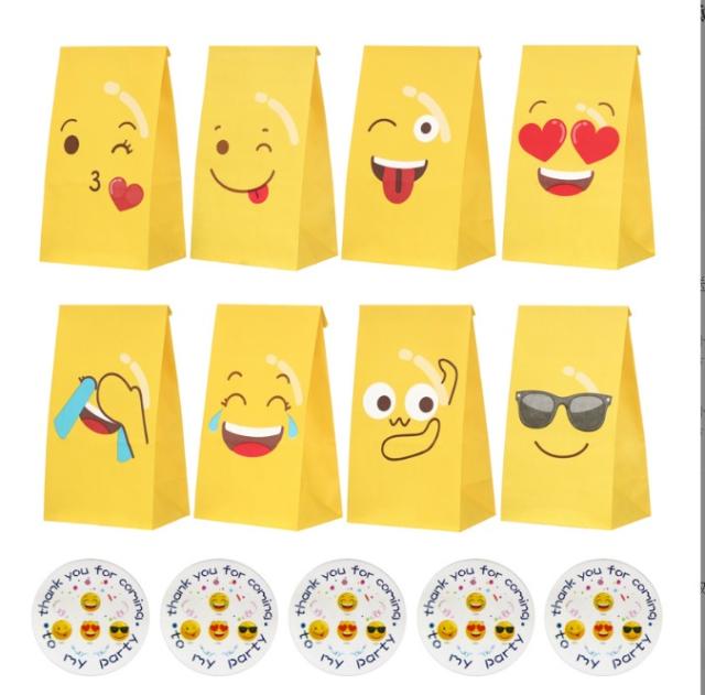 顔文字ラッピング紙袋