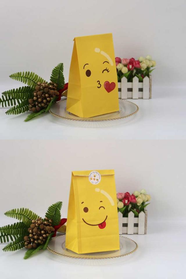 顔文字ラッピング紙袋