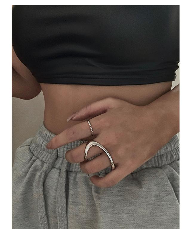 silver925 ダブルフィンガーリング<