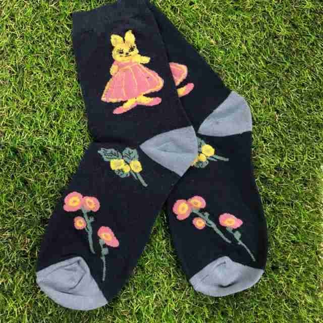 ウサギ模様 ソックス