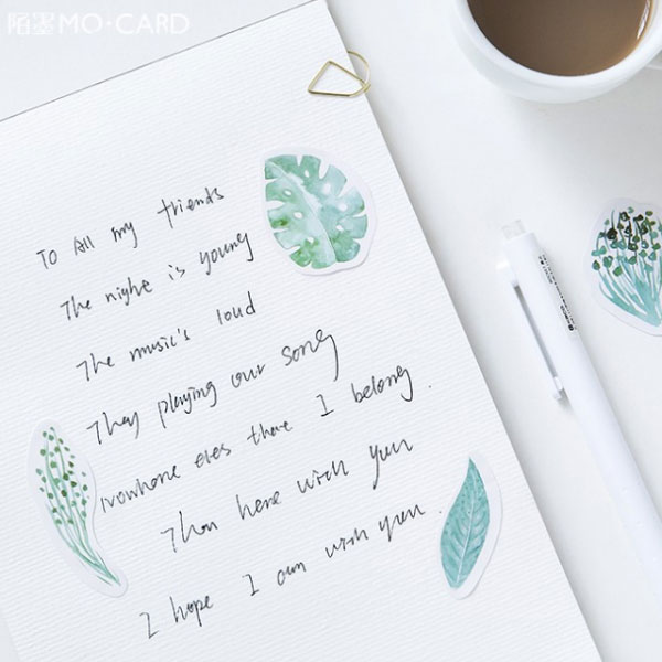 ボタニカル ミント フレークシール