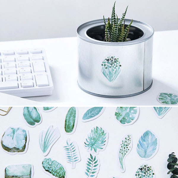 ボタニカル ミント フレークシール