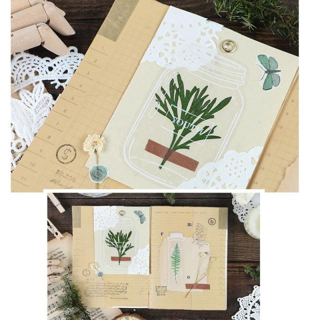 ガラス瓶のデコステッカー