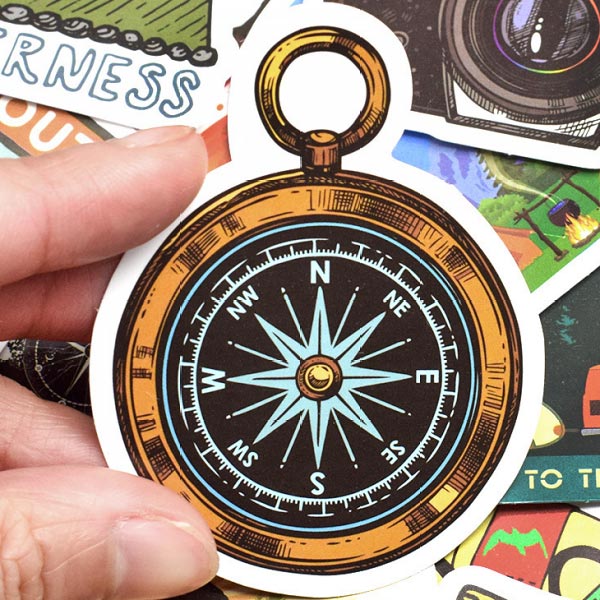 ステッカー アウトドア 登山 ロゴ