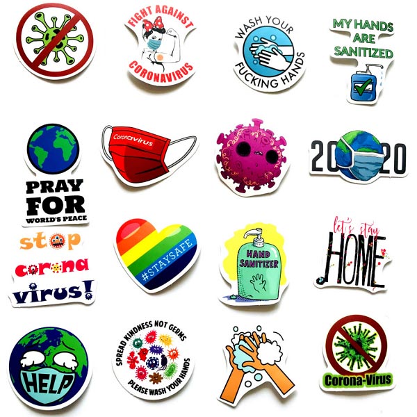 防疫 スローガン ステッカー