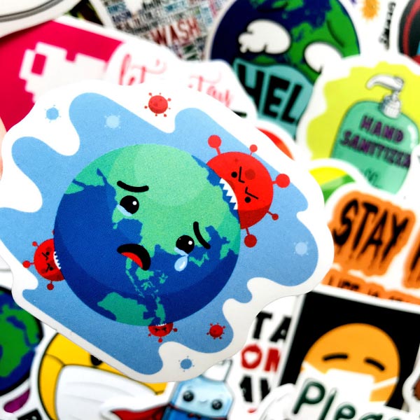 防疫 スローガン ステッカー