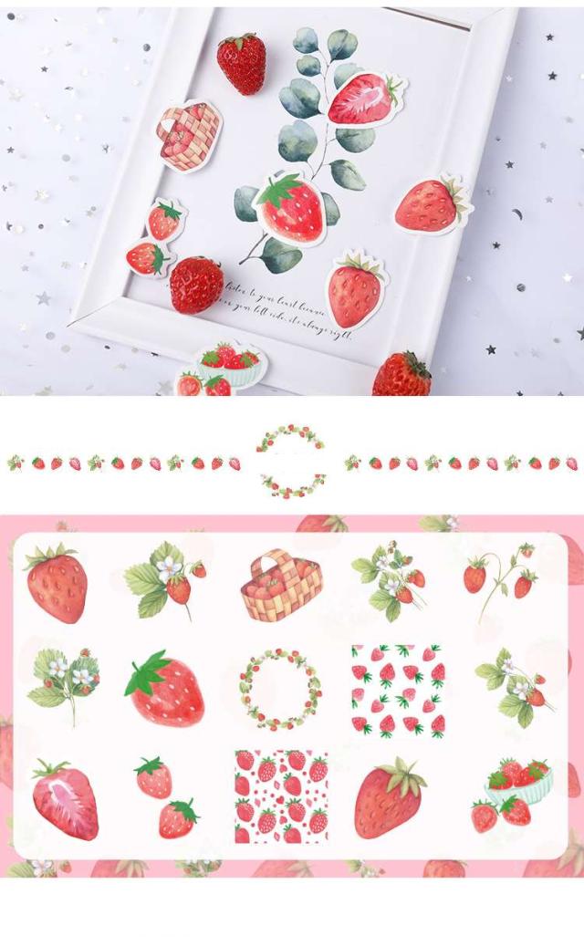 いちごスイーツ♡確認用440円♡手描き フレークシール いちごスイーツ♡確認用440円♡手描き フレークシール