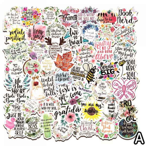 カラフル メッセージ ステッカー