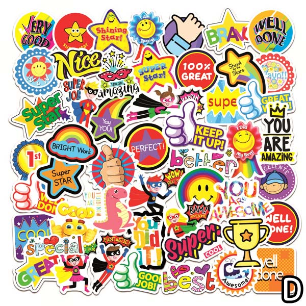 カラフル メッセージ ステッカー