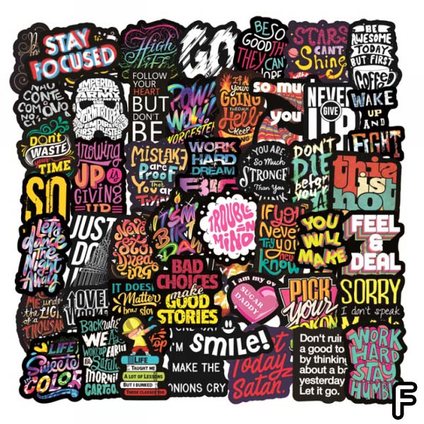 カラフル メッセージ ステッカー