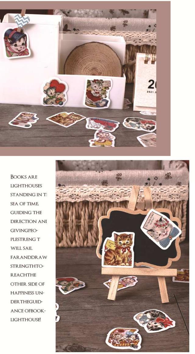 ネコ イラスト フレークシール