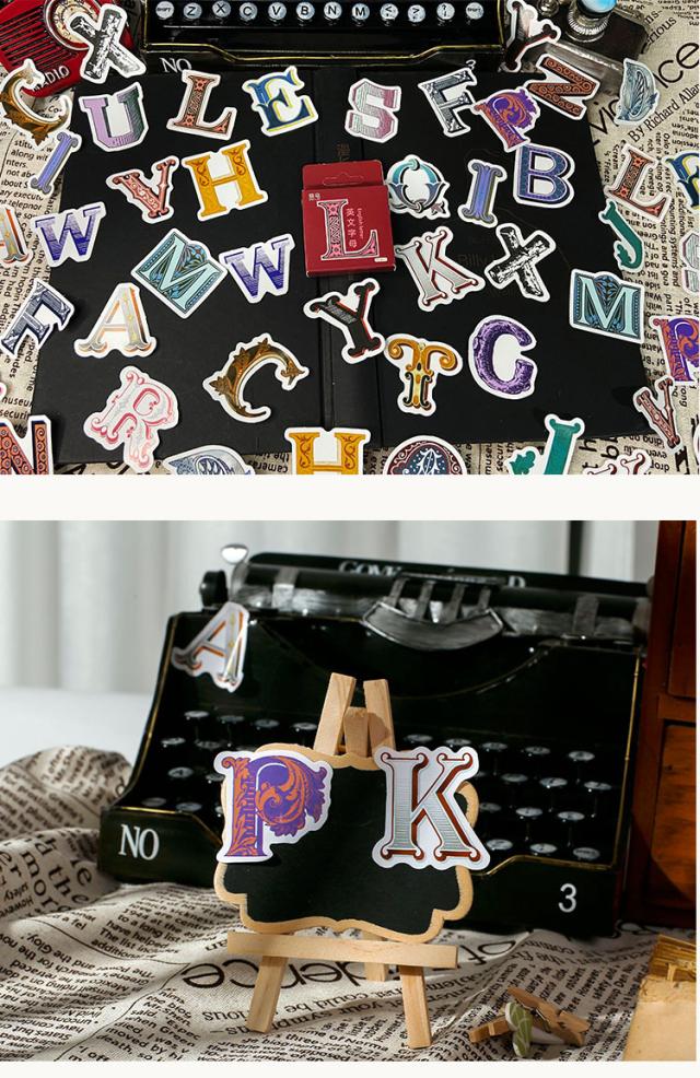 飾り英文字フレークシール