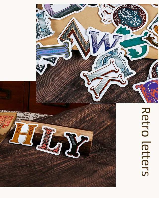 飾り英文字フレークシール