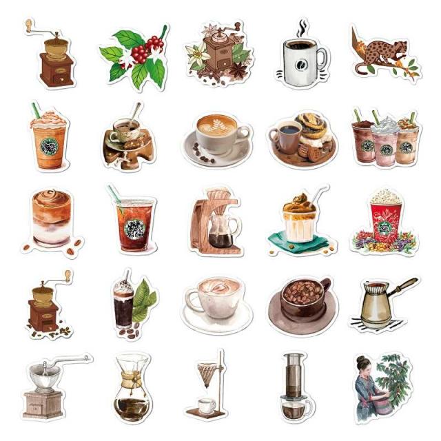 珈琲 シールステッカー