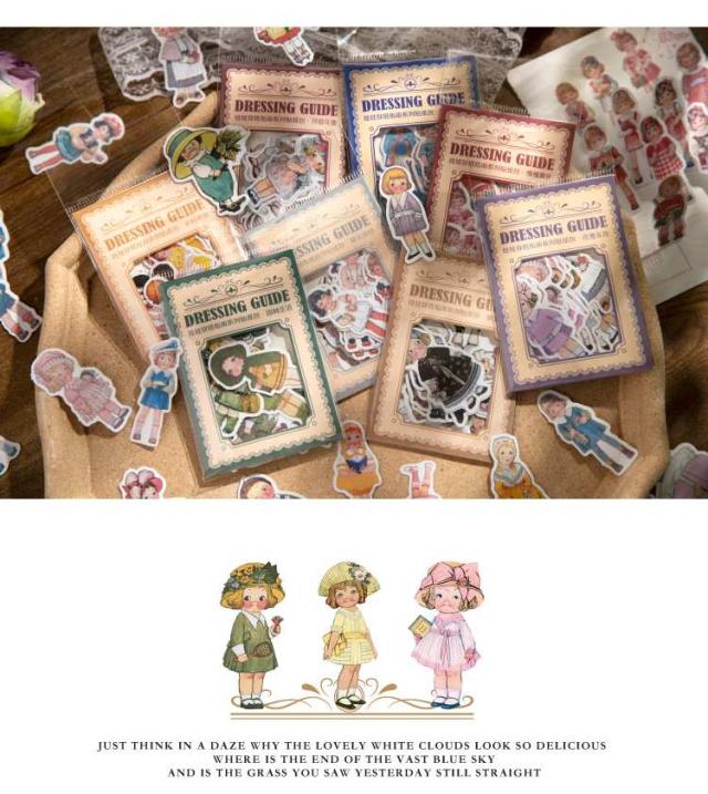 レトロ 子供 フレークシール