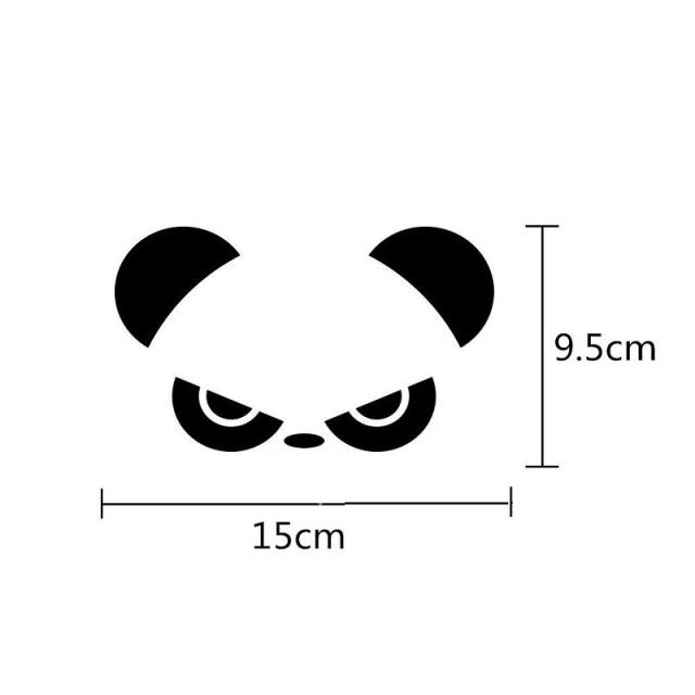 睨みパンダ カーステッカー