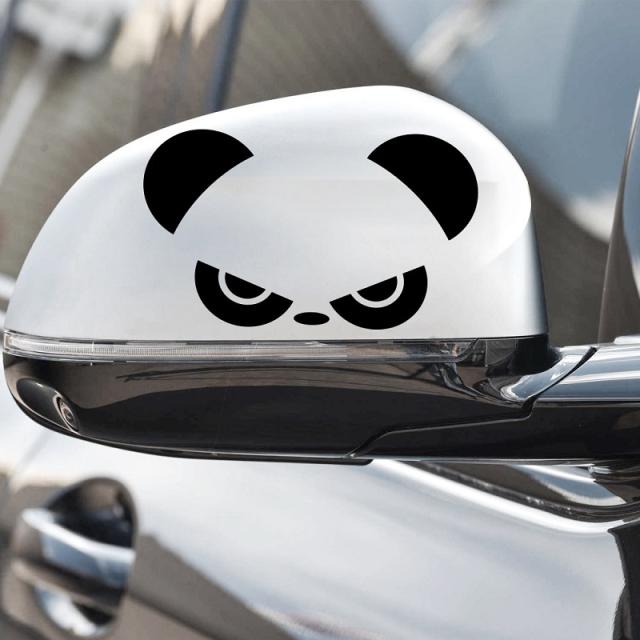 睨みパンダ カーステッカー