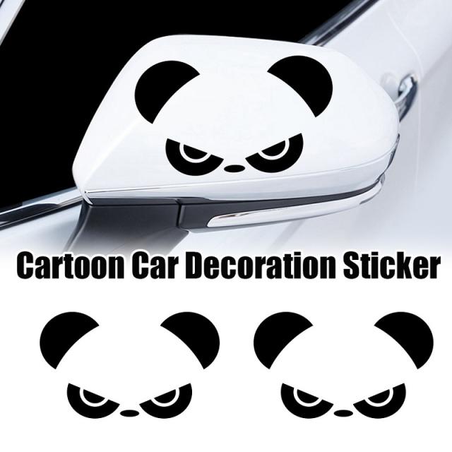 睨みパンダ カーステッカー