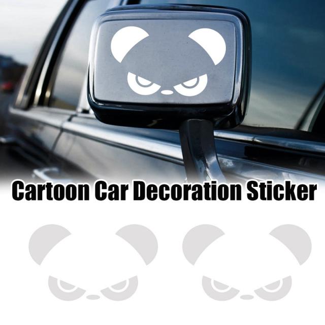 睨みパンダ カーステッカー