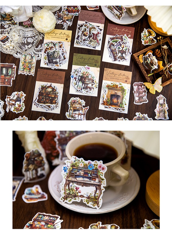 クラシカル 和紙 フレークシール