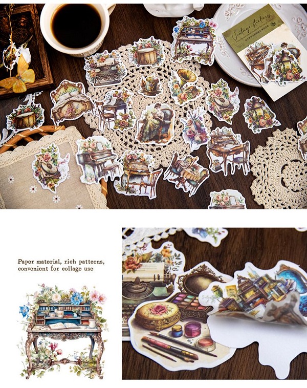 クラシカル 和紙 フレークシール