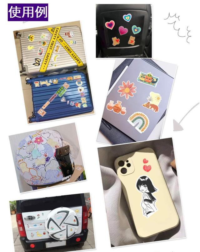 ファンシー ネコ 猫 シール cat 100枚セット