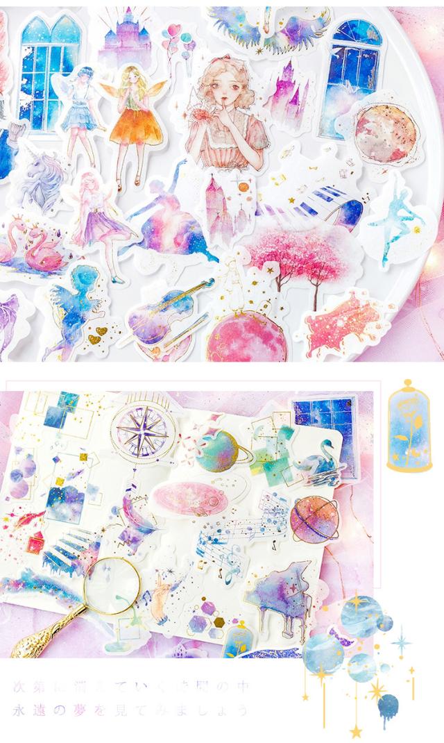 箔押パステルデコステッカー