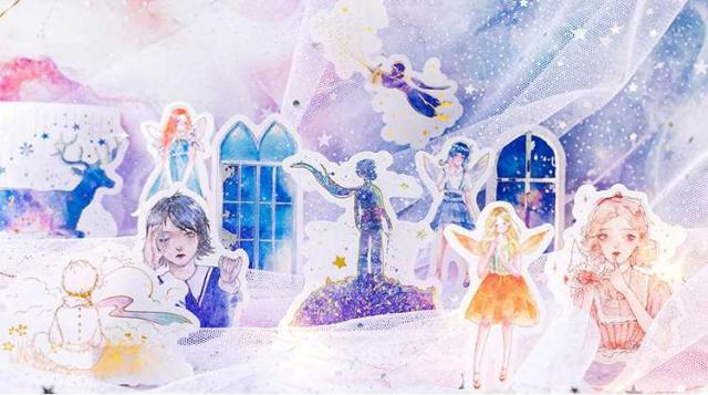 箔押パステルデコステッカー