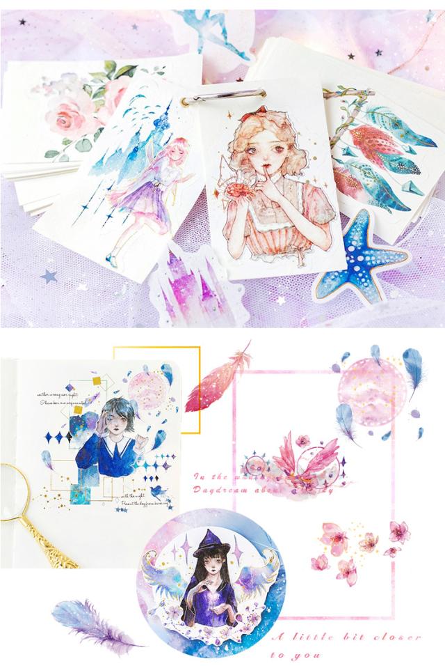 箔押パステルデコステッカー