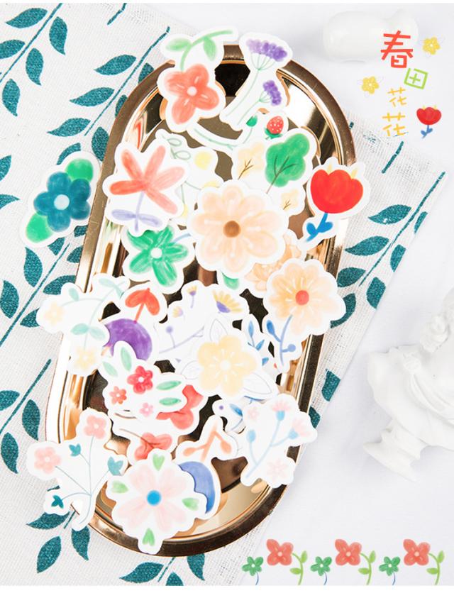 花　フレークシール