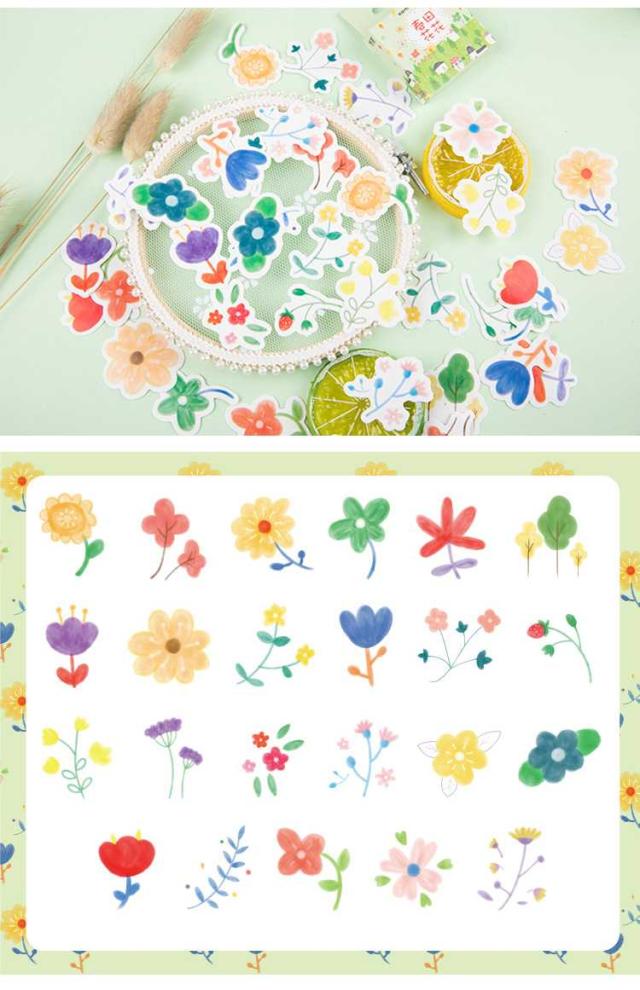 花　フレークシール