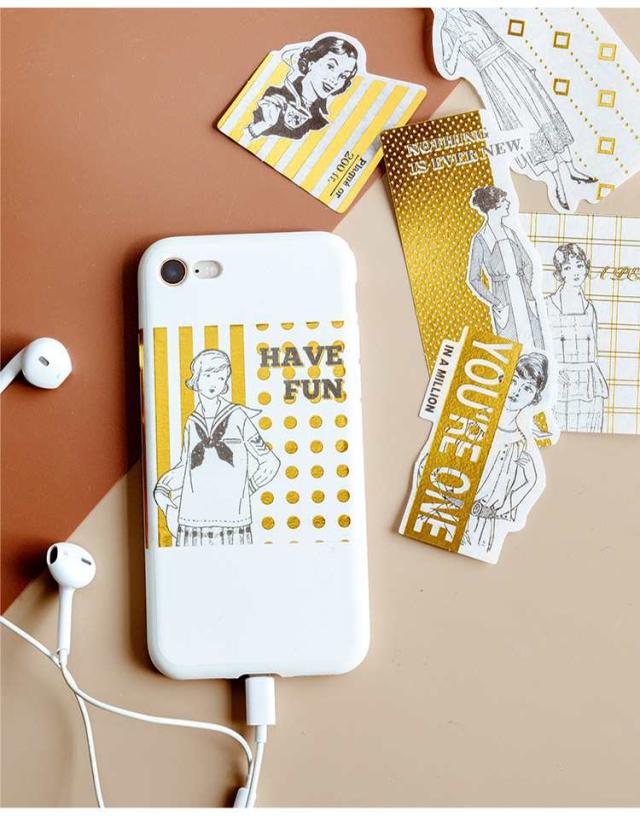 箔押デコステッカー