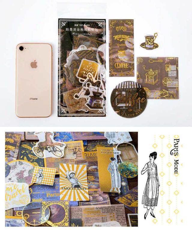 箔押デコステッカー