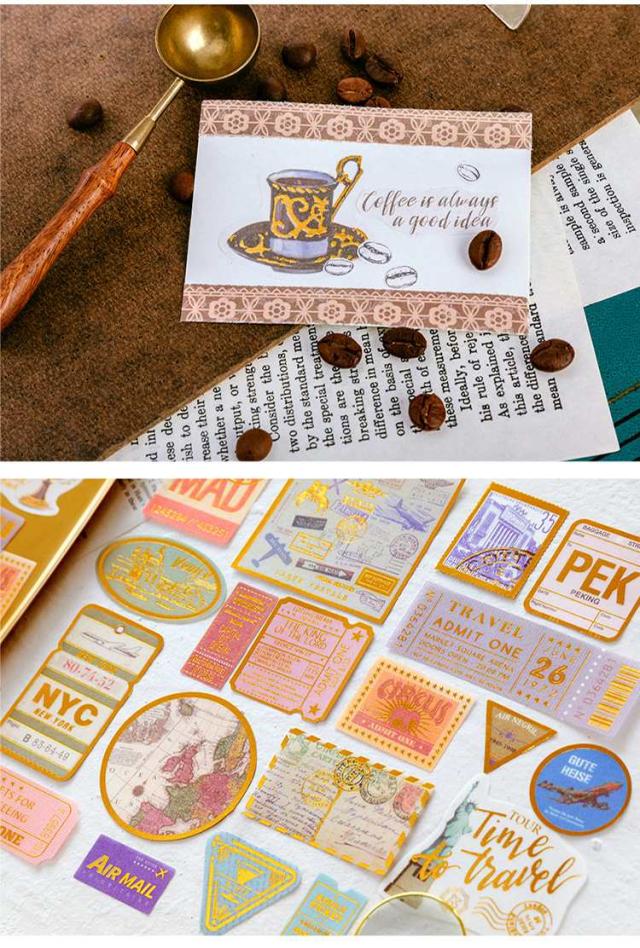 箔押デコステッカー