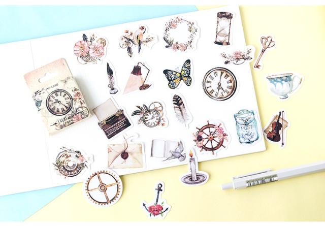 昔風 フレークシール