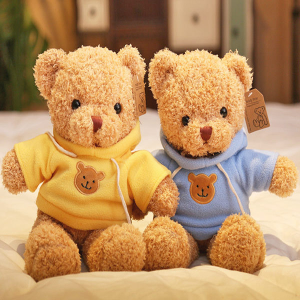 ぬいぐるみ カラー パーカー テディベア