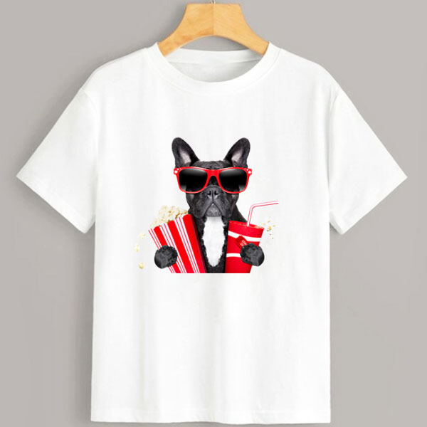 熱転写 シート ボストン テリア ポップコーン