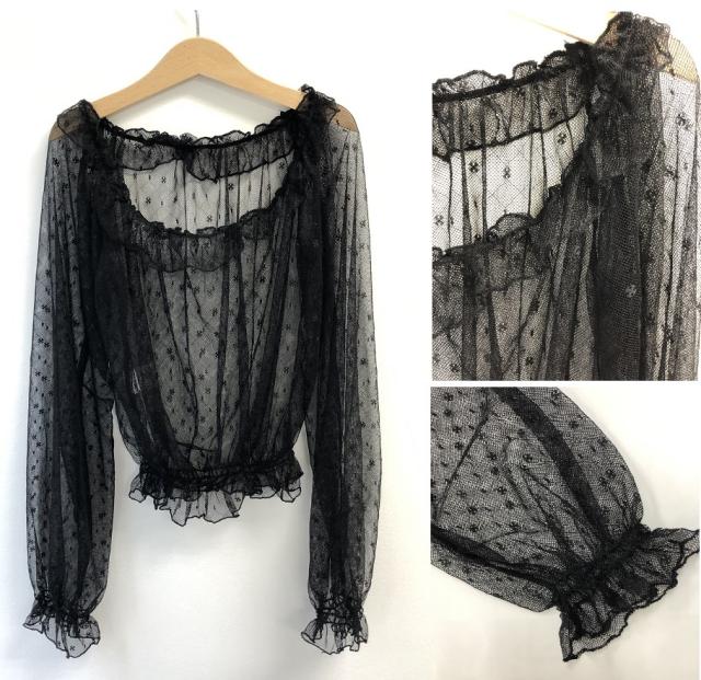 ファンシー レース ブラウス