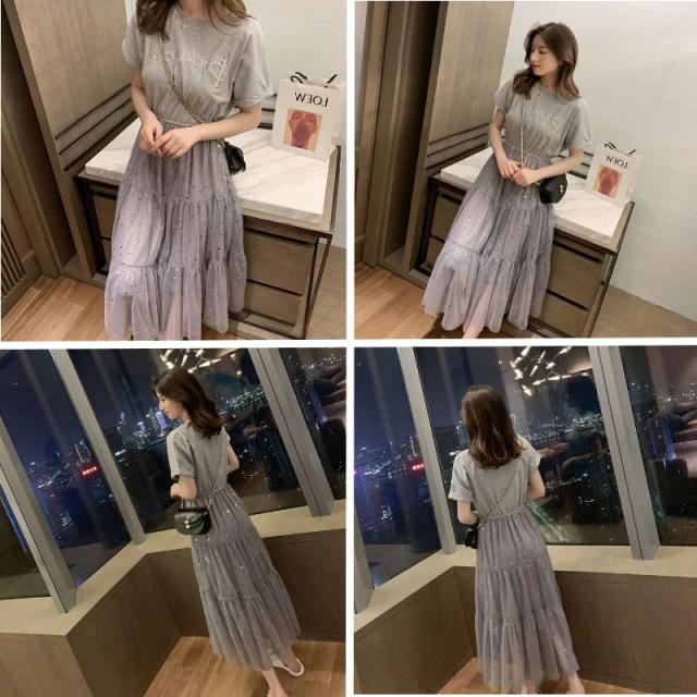 チュールスカート ワンピース