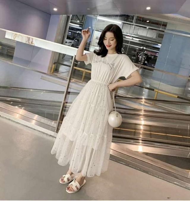 チュールスカート ワンピース