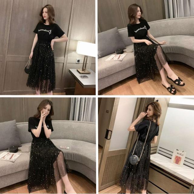 チュールスカート ワンピース