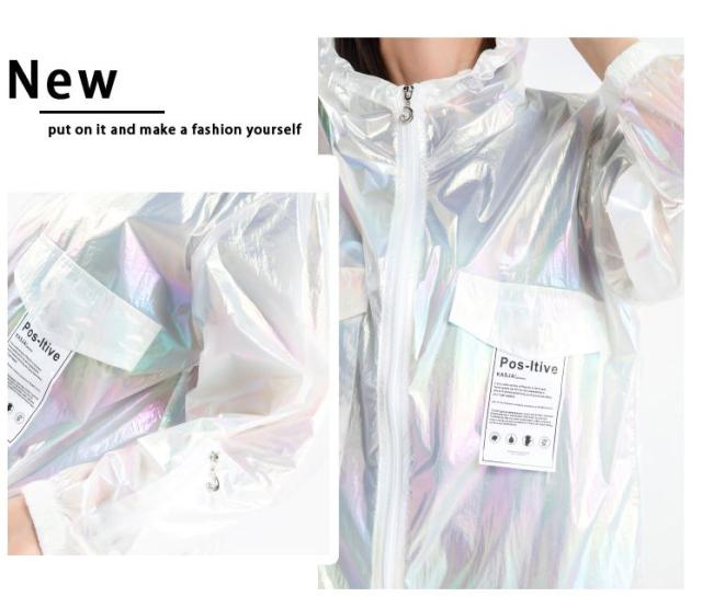 ミラー素材　パーカー