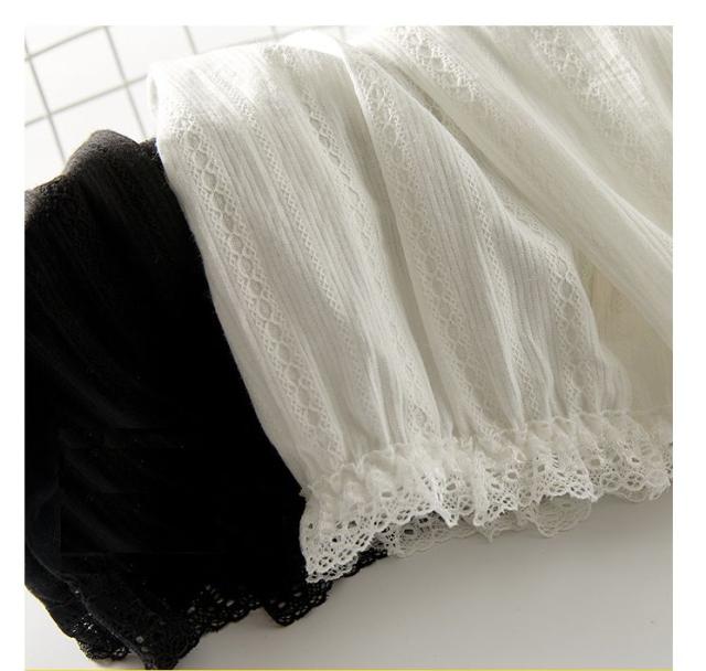 綿レース オーバーパンツ