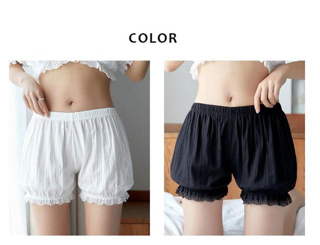 綿レース オーバーパンツ