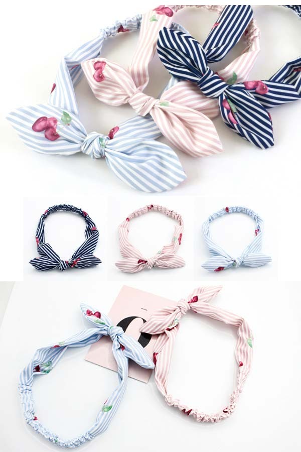 トライプさくらんぼヘアバンド